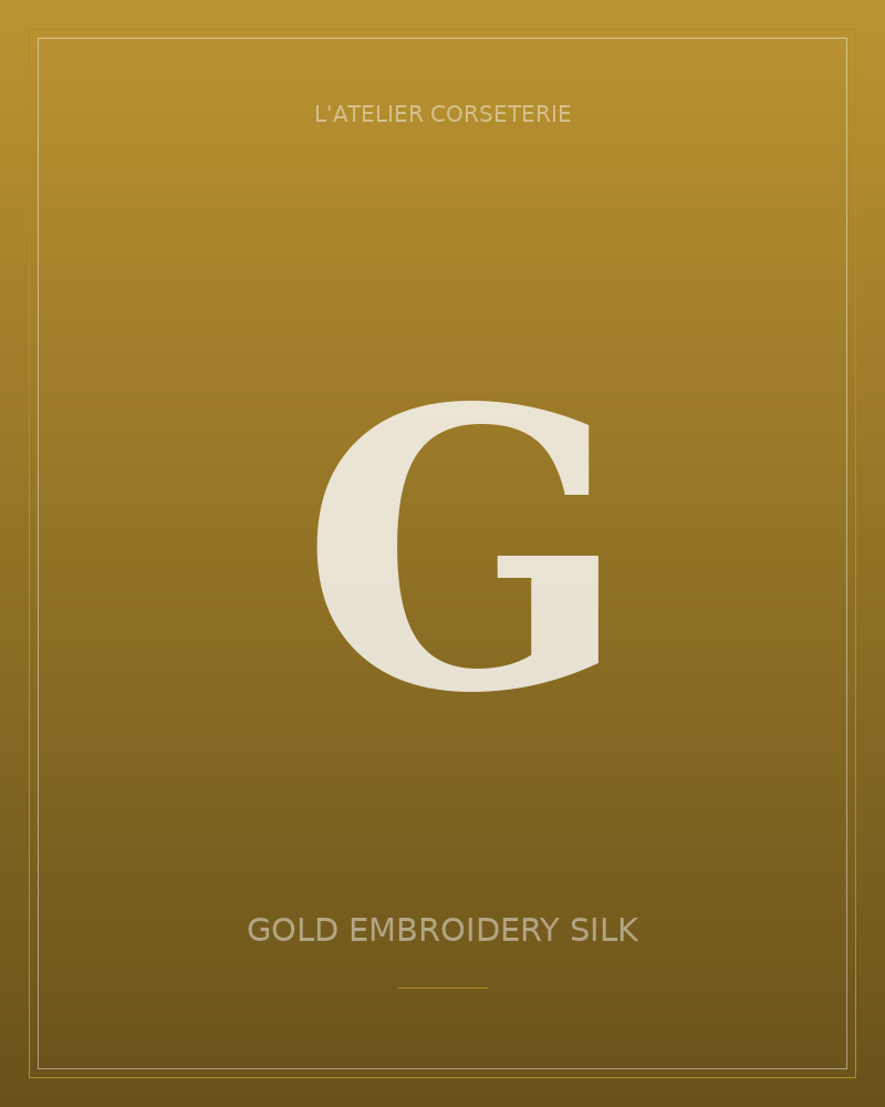 Gold embroidery silk