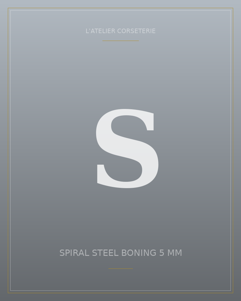 Spiral steel boning 5 mm
