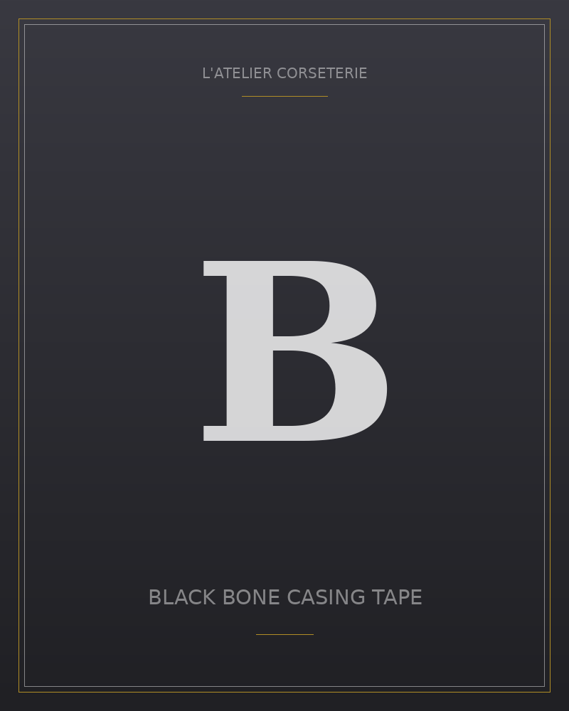 Black bone casing tape