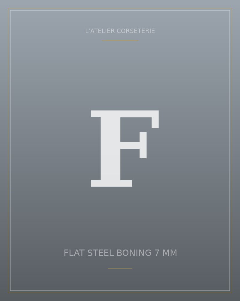 Flat steel boning 7 mm