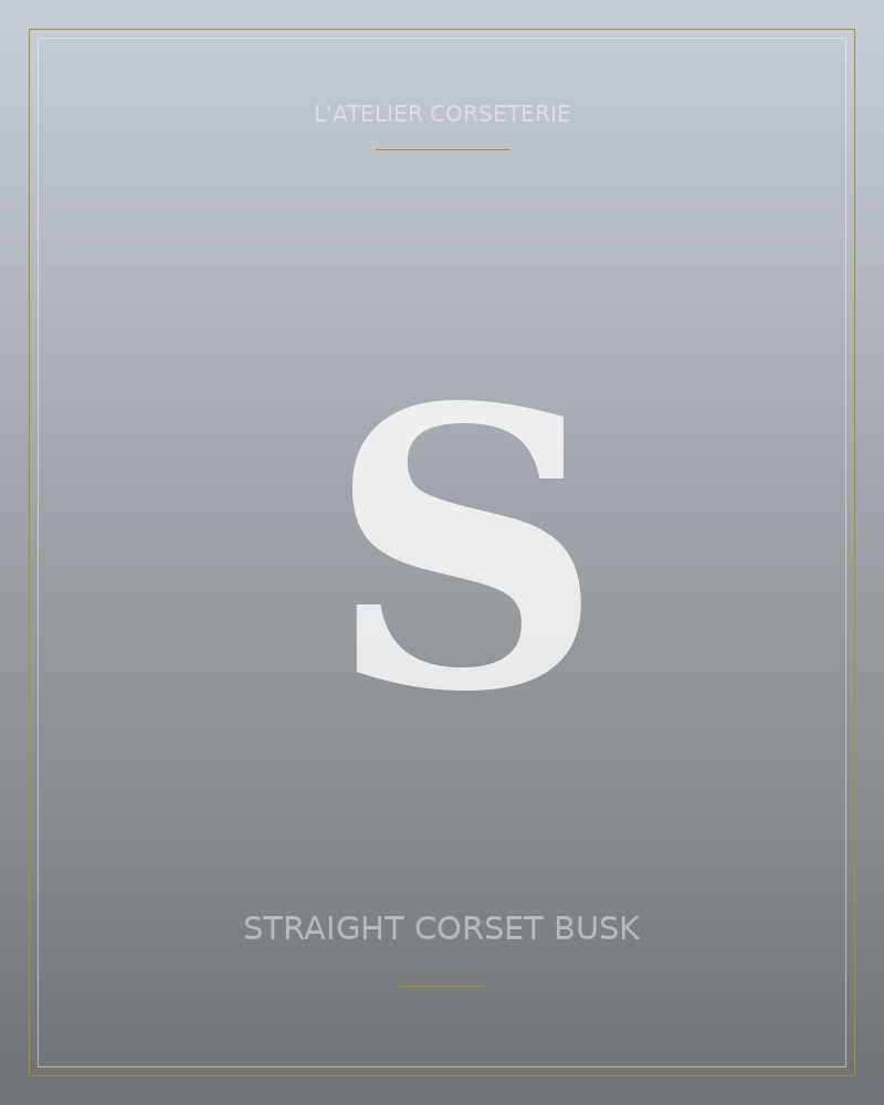 Straight corset busk