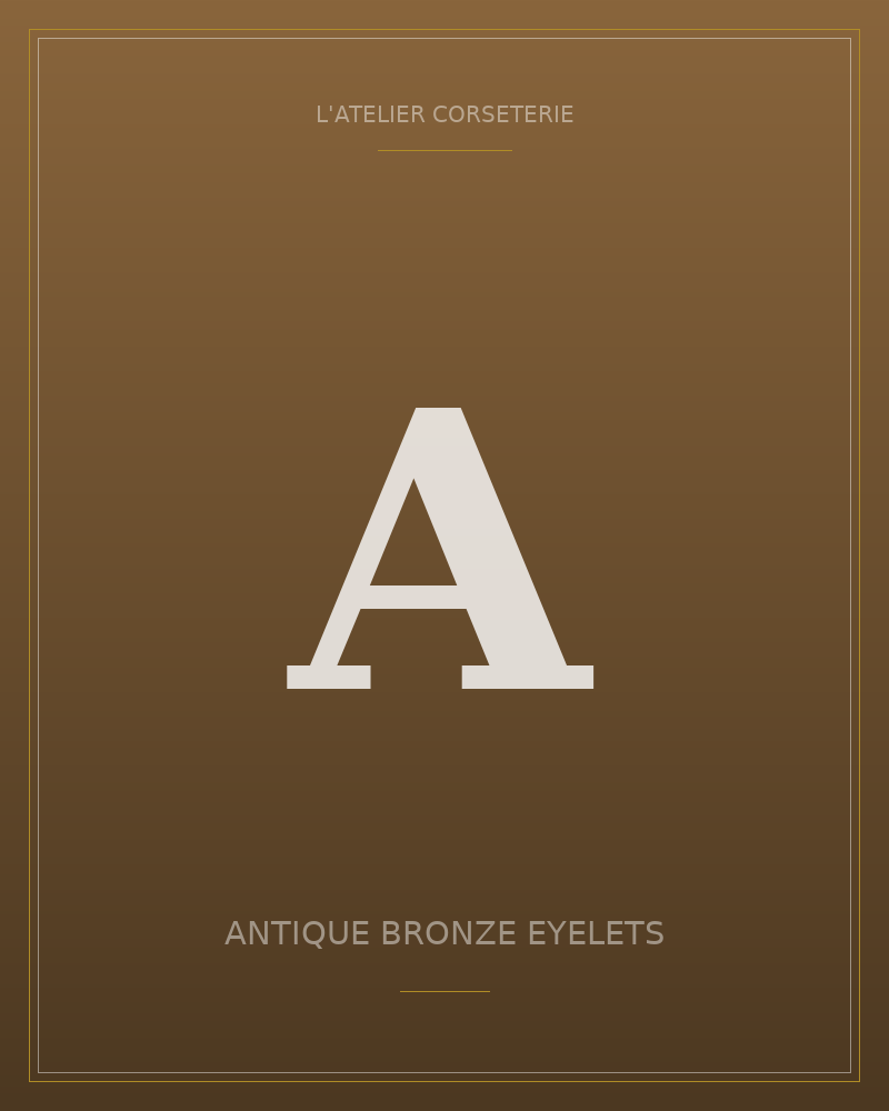 Antique bronze eyelets