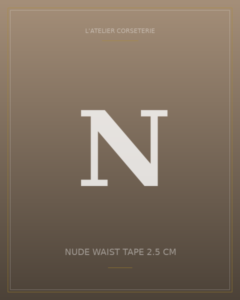 Nude waist tape 2.5 cm