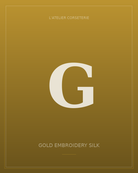 Gold embroidery silk