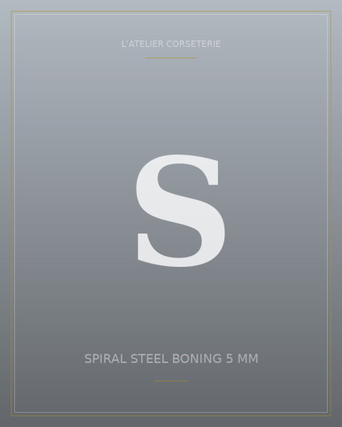 Spiral steel boning 5 mm