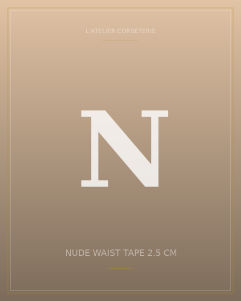 Nude waist tape 2.5 cm