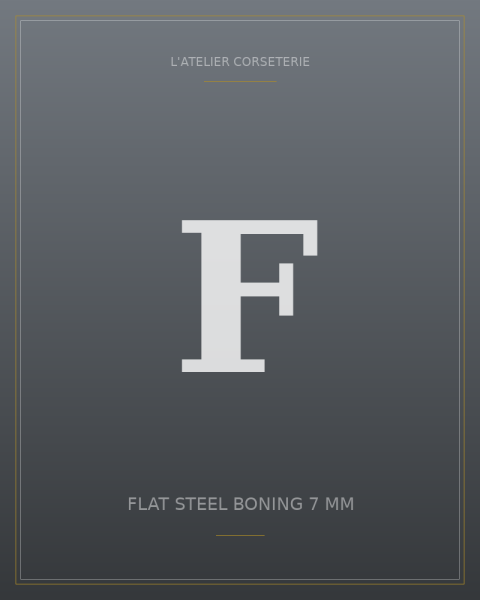 Flat steel boning 7 mm