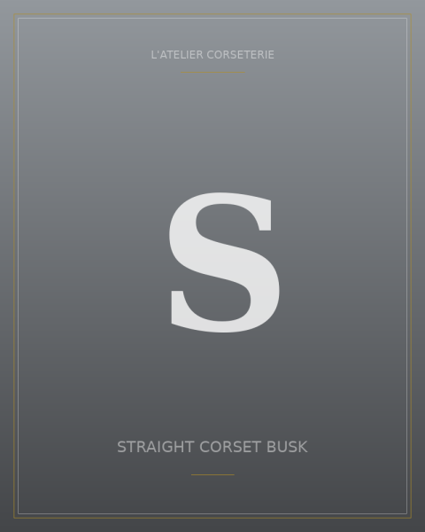Straight corset busk