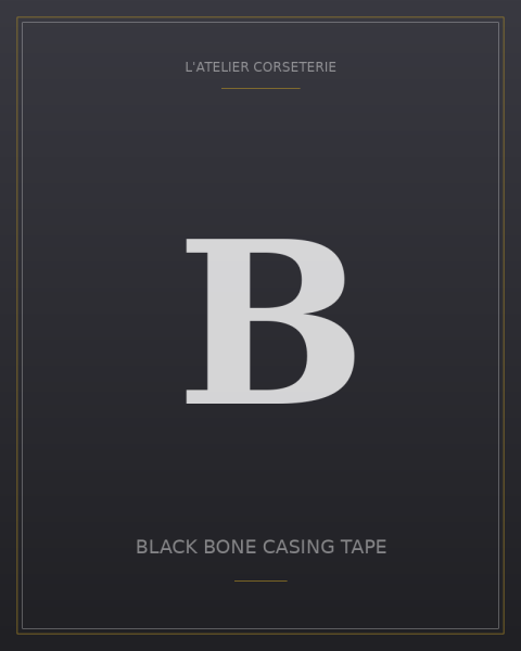 Black bone casing tape