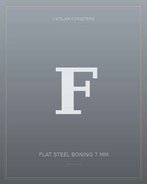 Flat steel boning 7 mm