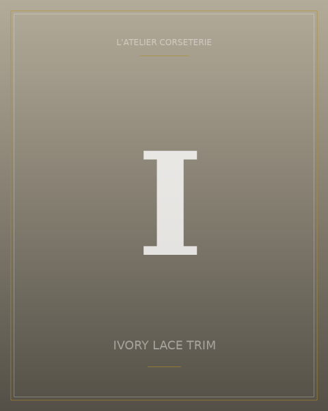 Ivory lace trim