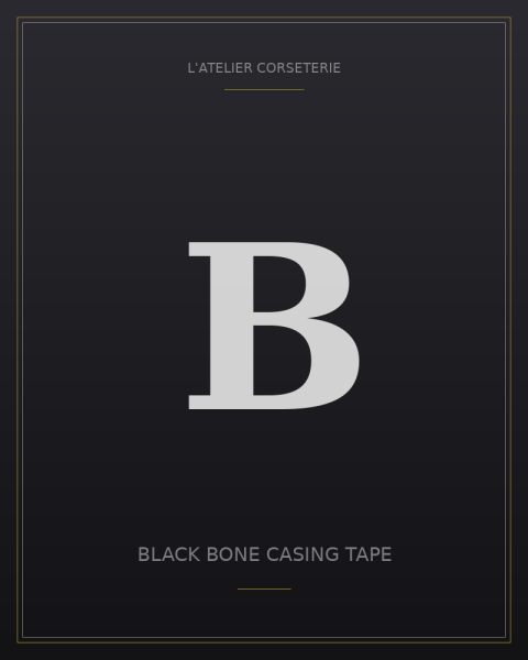 Black bone casing tape