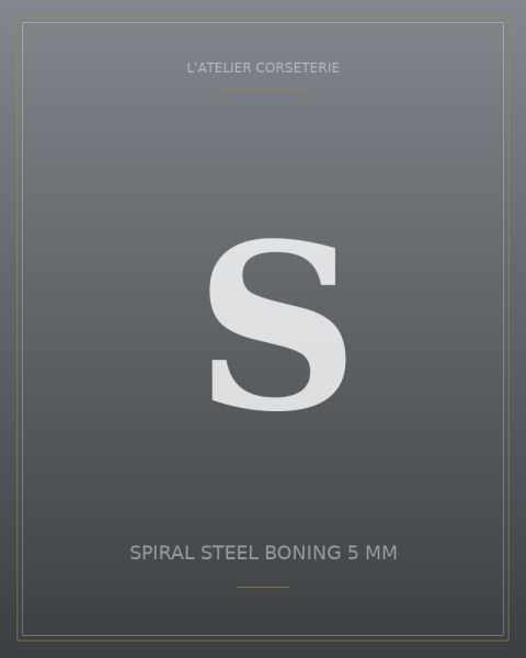 Spiral steel boning 5 mm