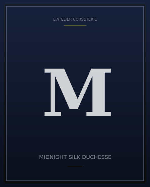 Midnight silk duchesse