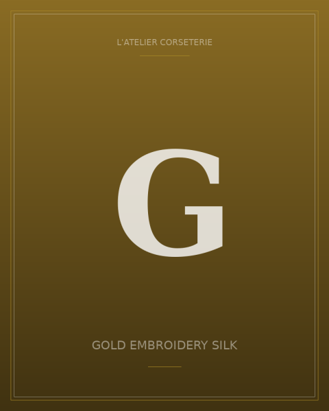 Gold embroidery silk