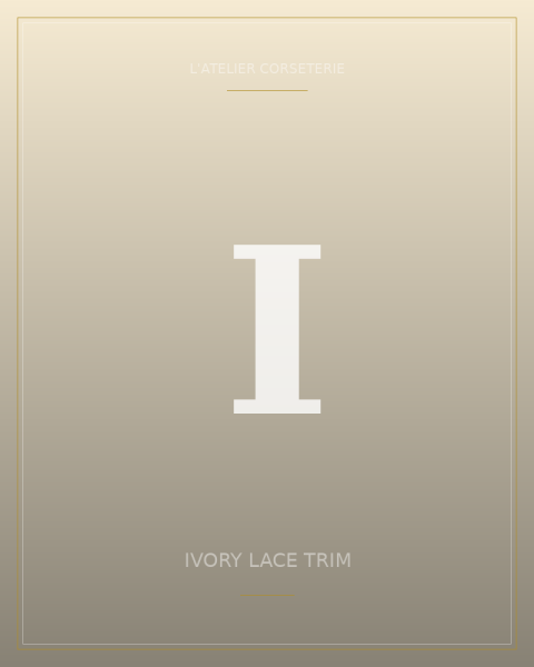Ivory lace trim