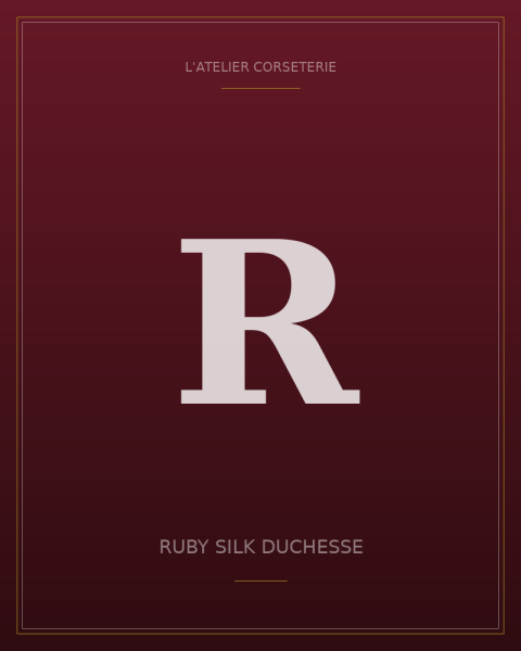 Ruby silk duchesse